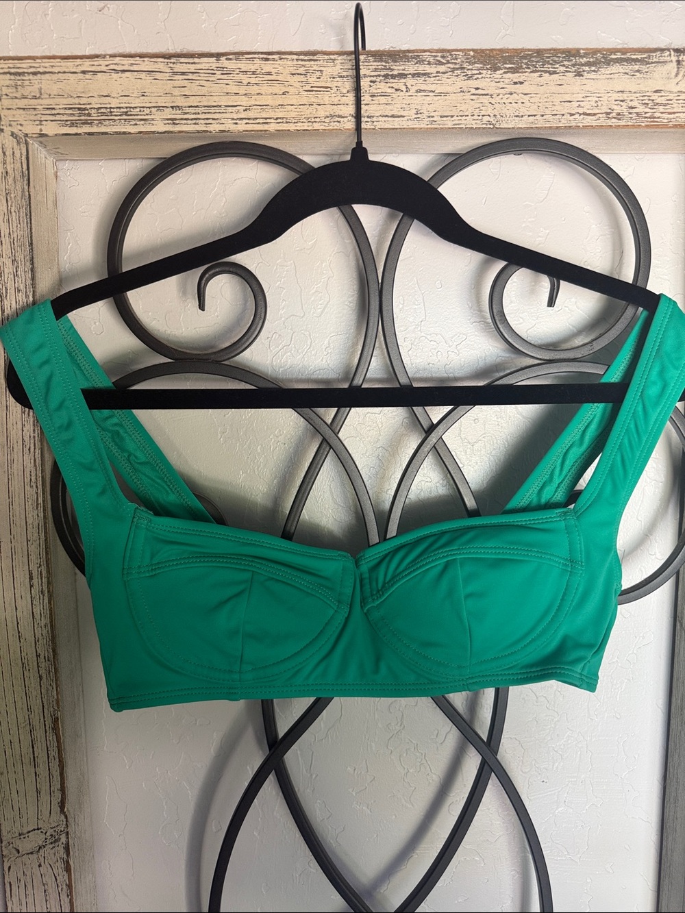 Xhilaration | Women's Emerald Green Balconette Bikini Top | Medium